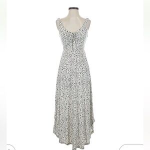 Z Supply White and Black Patterned Maxi Dress